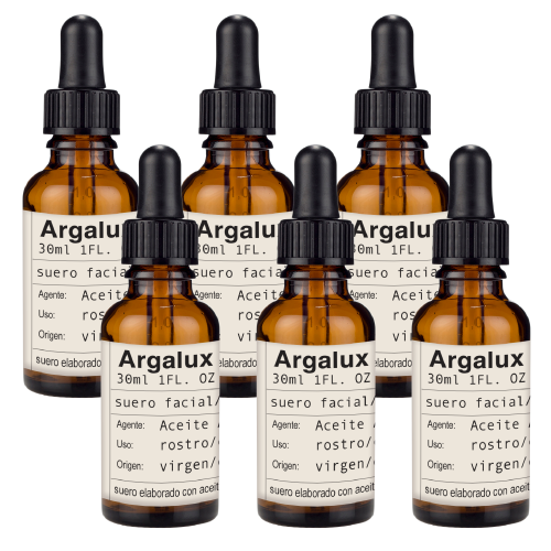 Cinco botellas de Argalux (30ml c/u) + 1 botella de regalo