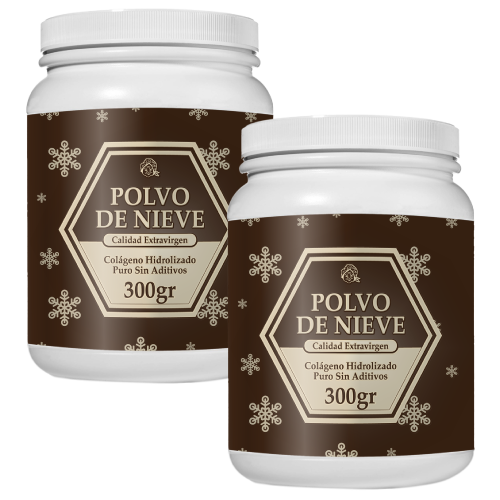 Dos botes de Colageno Polvo de Nieve (300g c/u) con 40% de descuento