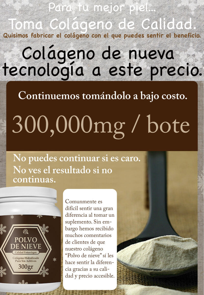 Comunmente es muy difícil sentir gran diferencia al tomar un suplemento alimenticio. Pero hemos recibido muchos comentarios de clientes que nuestro Colágeno polvo de nieve sí les hace sentir la diferencia gracias a su calidad y precio accesible. Y gracias a todos estos clientes, ya hemos embarcado más de 500,000 mg.