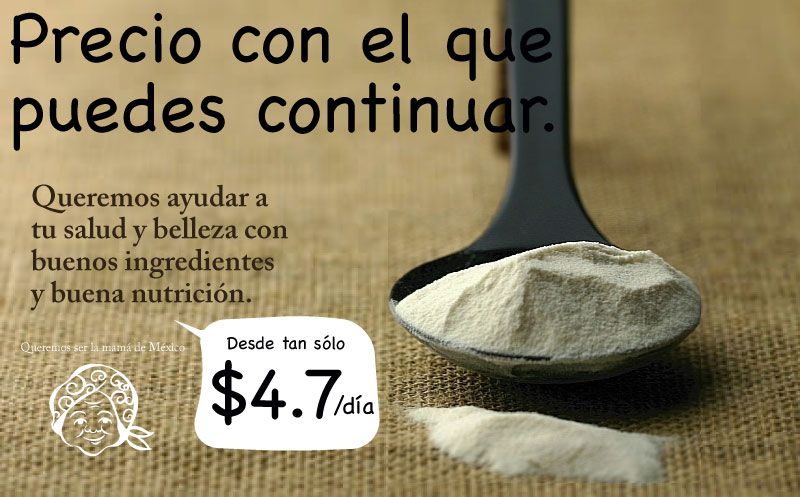 En Cosmexic hemos invertido todo nuesto conocimiento y experiencia en la búsqueda del verdadero colágeno que funciona, y logramos un precio que permite continuar tomándolo sin gastar mucho dinero. Para poder ofrecer el mejor colágeno al menor precio posible, Conseguimos el producto directamente del farbricante y nosotros mismos lo empacamos. Tratamos de hacer el empaque lo más sencillo posible y redujimos bastante el costo. Y gracias a todo esto, podemos ofrecer el colágeno de la mejor calidad a un precio accesible para poder seguir tomándolo diario.